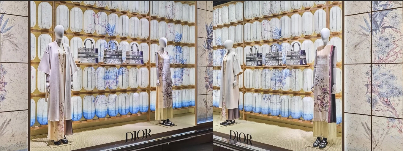 DIOR Autumn Window Display, window design, window display