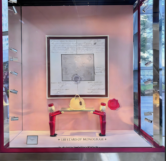 ショップウィンドウディスプレイ、ストアフロント・ウィンドウディスプレイ、ルイ・ヴィトン ウィンドウディスプレイ