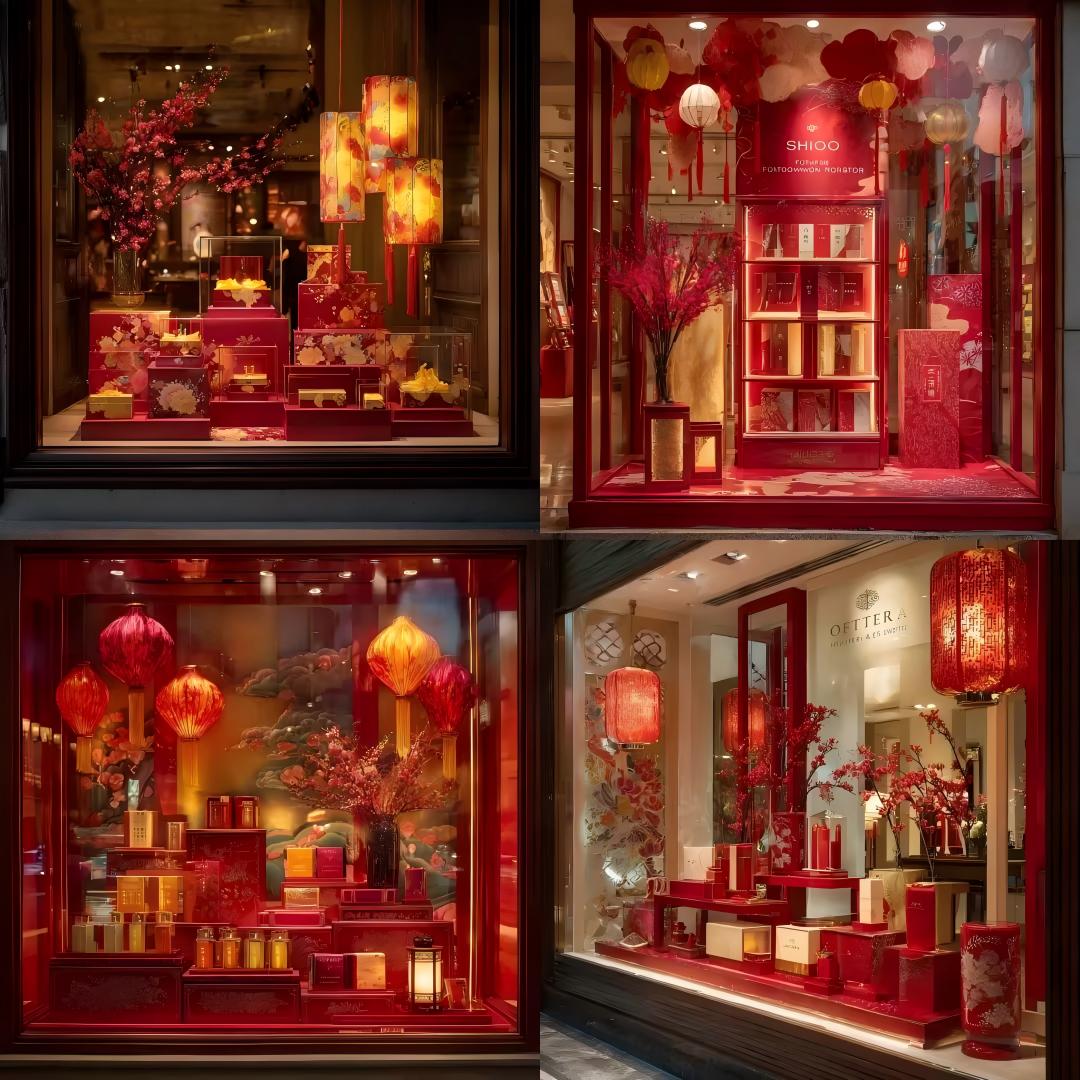 新年ウィンドウディスプレイデザイン