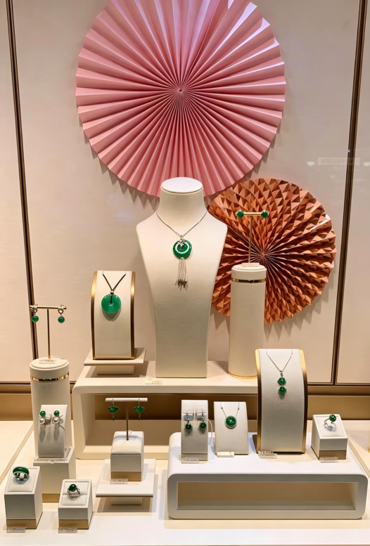 paper art retail display, paper art visual presentation